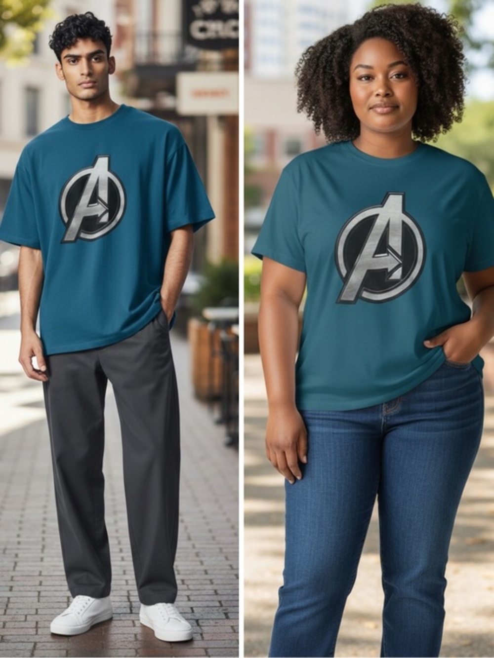 NWT Marvels Avengers Big And Tall Unisex  Logo T-Shirt Size LT